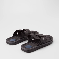 Slide Masculino Cartago Alabama Tiras Cruzadas Preto