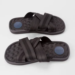 Slide Masculino Cartago Alabama Tiras Cruzadas Preto