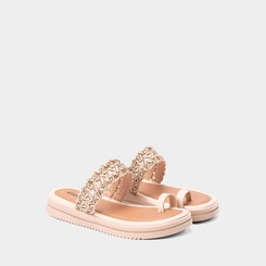 Tamanco Feminino Mississipi Flatform Ráfia Bege
