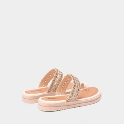 Tamanco Feminino Mississipi Flatform Ráfia Bege
