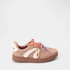 Tênis Casual Feminino Dakota Detalhe Laço & Pingente Bege