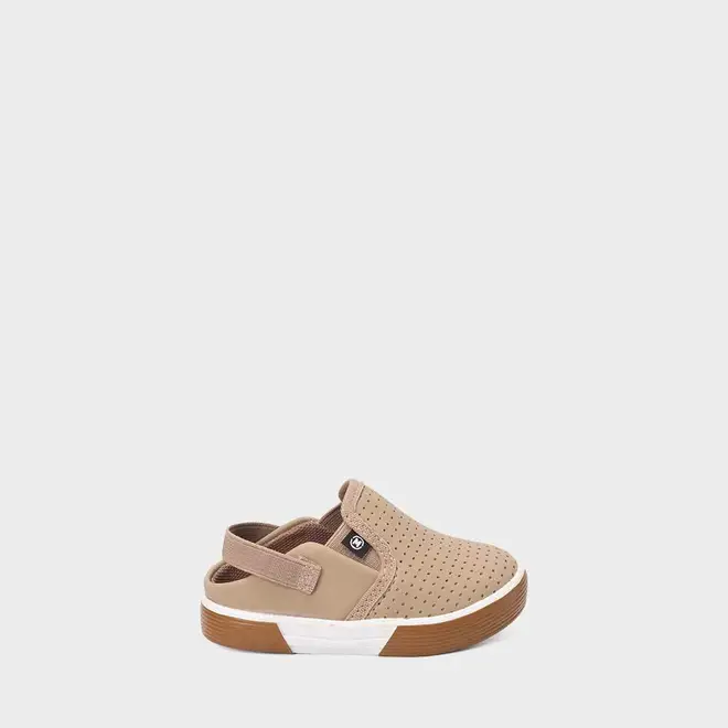 Slip On Bebê Molekinho Com Perfuros Bege