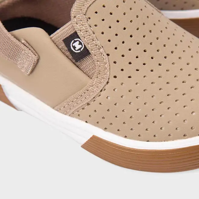 Slip On Bebê Molekinho Com Perfuros Bege