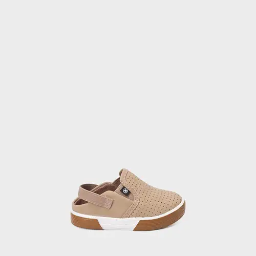 Slip On Bebê Molekinho Com Perfuros Bege