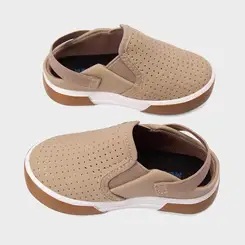 Slip On Bebê Molekinho Com Perfuros Bege