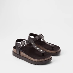 Sandália Feminina Moleca Detalhe Ilhós & Pedraria Preto