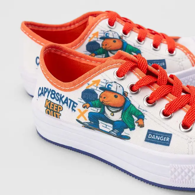 Tênis Casual Infantil Vertus Capy8skate Branco
