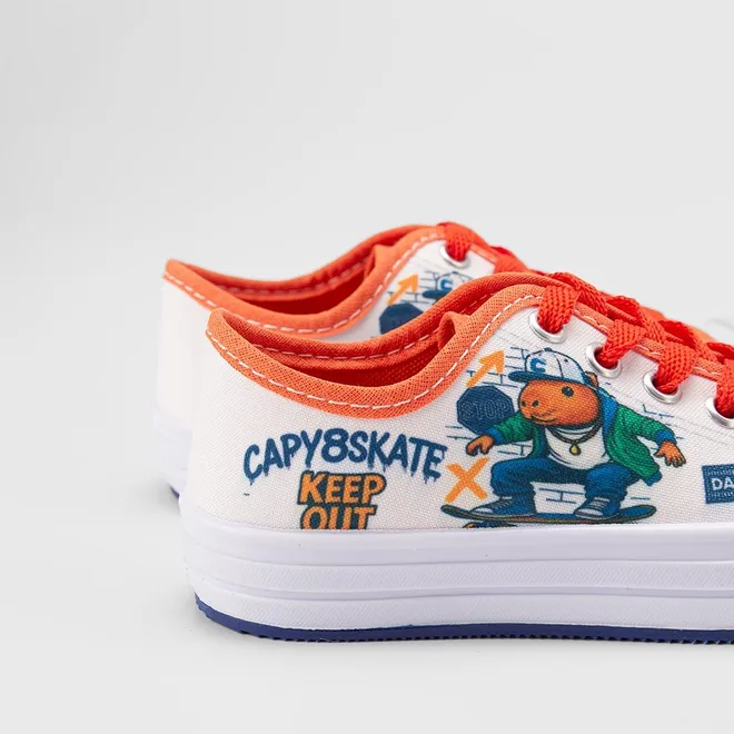 Tênis Casual Infantil Vertus Capy8skate Branco
