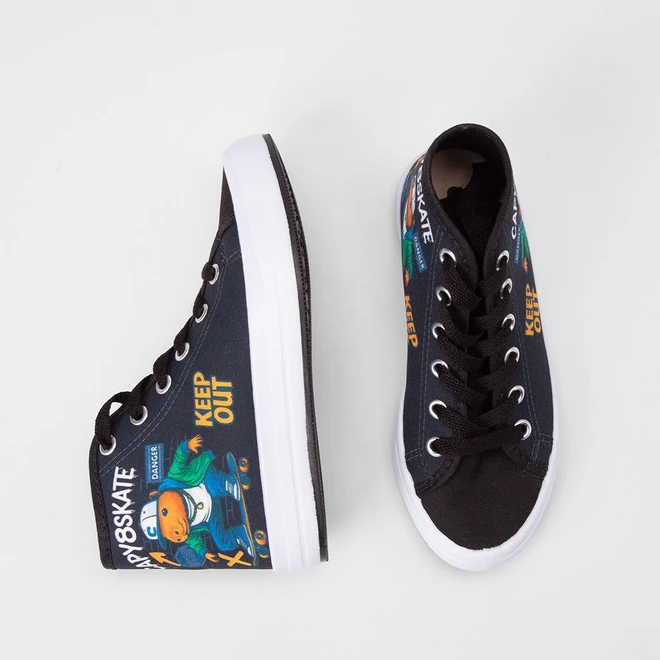 Tênis Infantil Vertus Casual Capivara Preto
