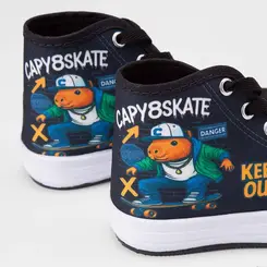 Tênis Infantil Vertus Casual Capivara Preto