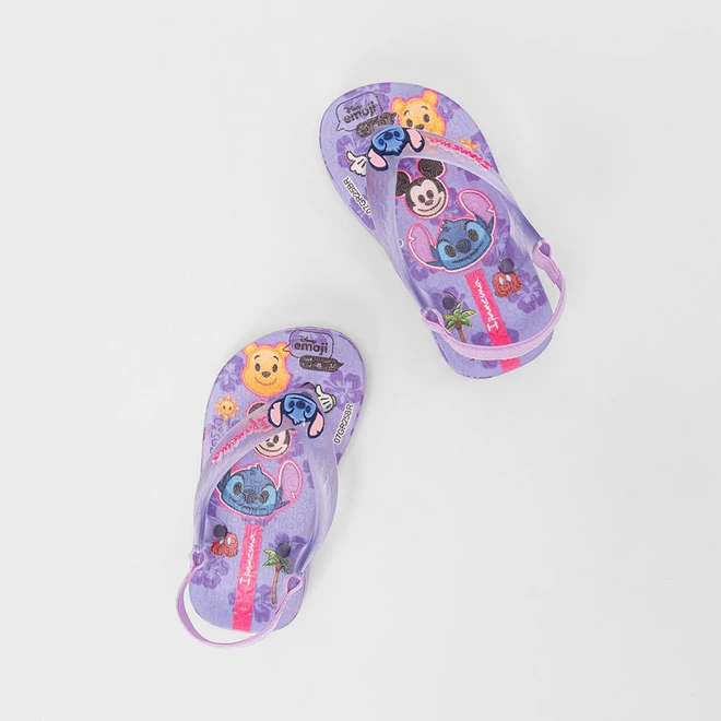 Chinelo Bebê Ipanema Disney Joy Diversões Roxo