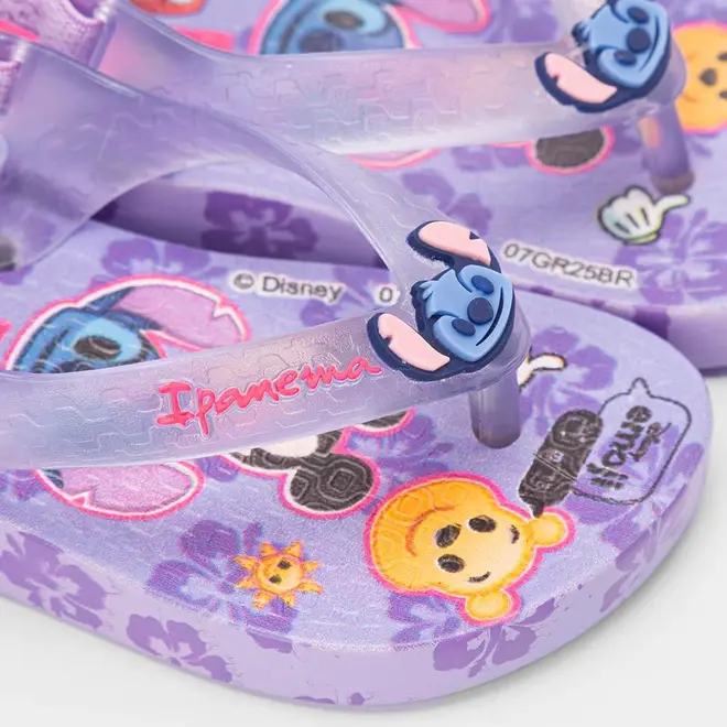 Chinelo Bebê Ipanema Disney Joy Diversões Roxo
