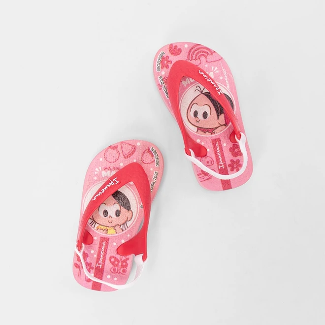 Chinelo Bebê Ipanema Turma Da Mônica Rosa