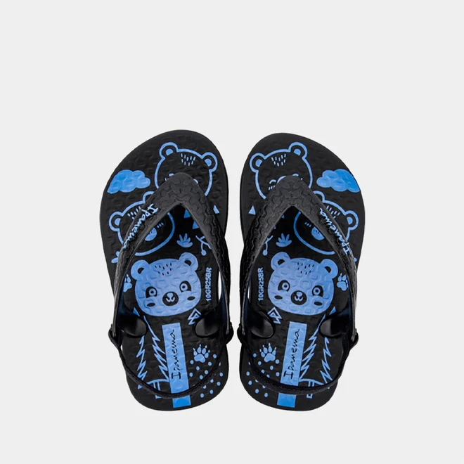 Chinelo Bebê Ipanema Classic Urso Preto