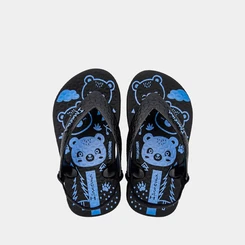 Chinelo Bebê Ipanema Classic Urso Preto