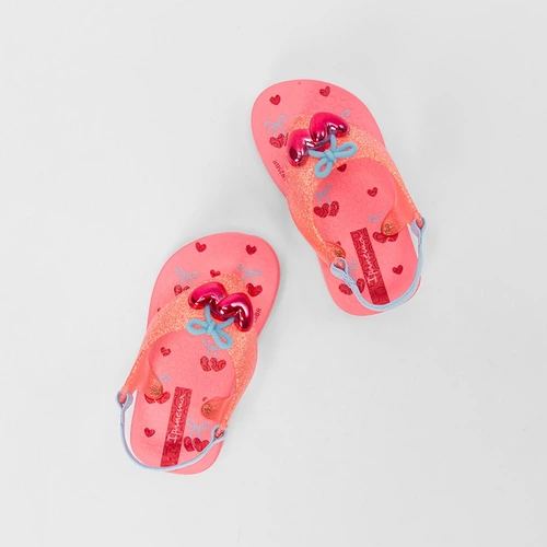 Chinelo Bebê Ipanema Cereja Glitter Rosa