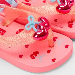 Chinelo Bebê Ipanema Cereja Glitter Rosa