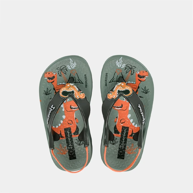 Chinelo Bebê Ipanema Anatômica Cute Dinossauro Verde