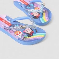 Chinelo Infantil Ipanema Disney Glam Glitter Azul