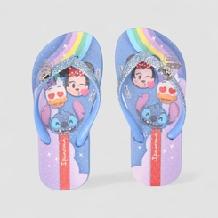 Chinelo Infantil Ipanema Disney Glam Glitter Azul
