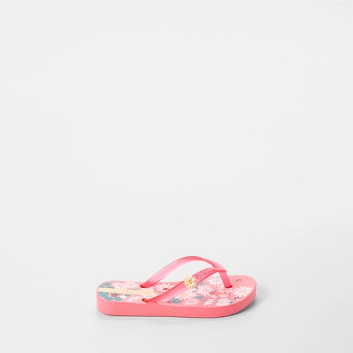 Chinelo Bebê Ipanema Garden Shine Flores Glitter Rosa
