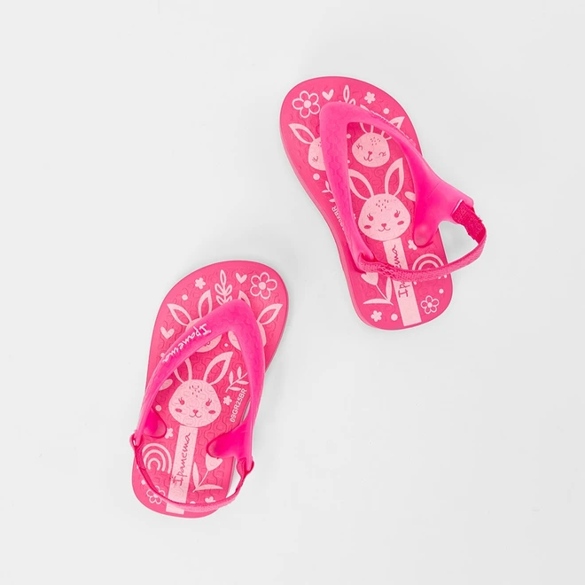 Chinelo Bebê Ipanema Classic Coelho Rosa