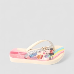 Chinelo Infantil Ipanema Disney Glam Glitter Creme