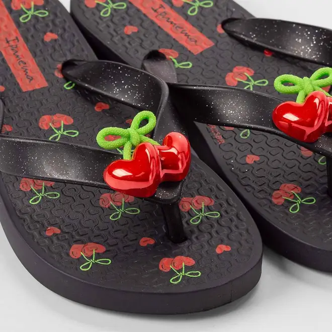 Chinelo Infantil Ipanema Cereja Preto