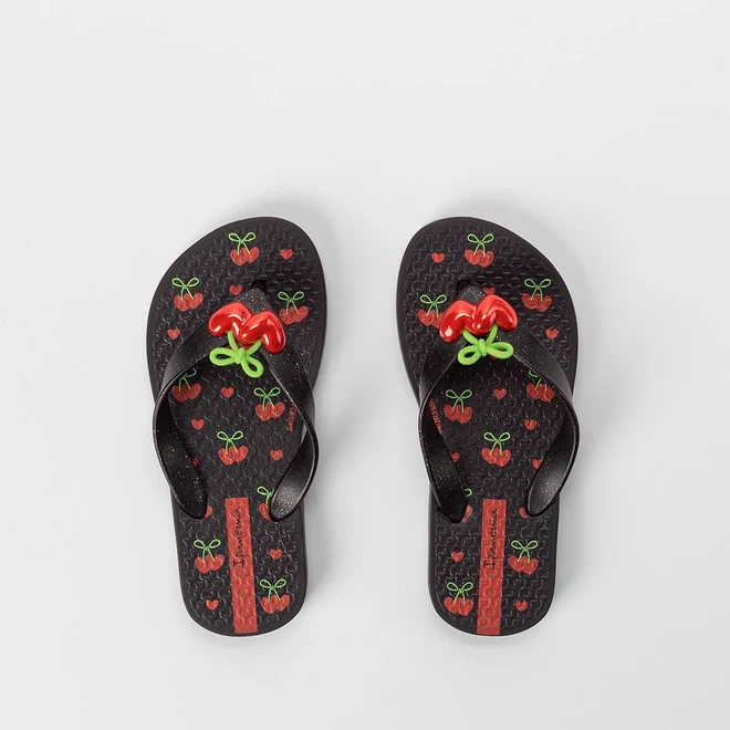 Chinelo Infantil Ipanema Cereja Preto
