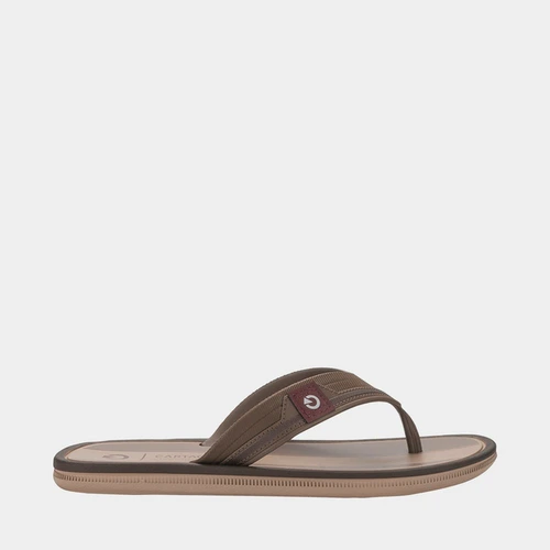 Chinelo  Masculino Cartago Maiorca III Marrom & Bege