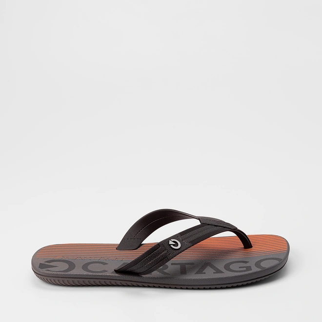 Chinelo Masculino Cartago Atlanta II Preto & Laranja