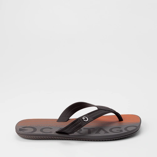 Chinelo Masculino Cartago Atlanta II Preto & Laranja