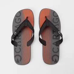Chinelo Masculino Cartago Atlanta II Preto & Laranja