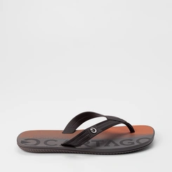 Chinelo Masculino Cartago Atlanta II Preto & Laranja