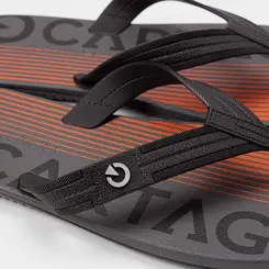 Chinelo Masculino Cartago Atlanta II Preto & Laranja