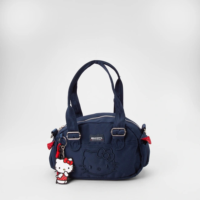 Bolsa Transversal Infantil Stz Chaveiro Hello Kitty Azul