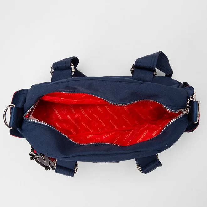 Bolsa Transversal Infantil Stz Chaveiro Hello Kitty Azul