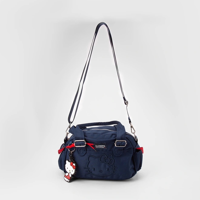 Bolsa Transversal Infantil Stz Chaveiro Hello Kitty Azul