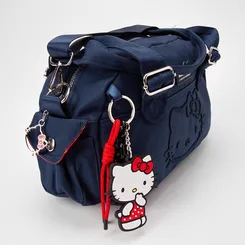 Bolsa Transversal Infantil Stz Chaveiro Hello Kitty Azul