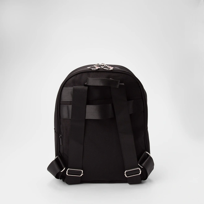 Mochila Infantil Stz Detalhe Chaveiro Hello Kitty Preto