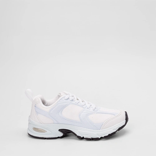 Tênis Esportivo Feminino Vertus Recortes Branco & Azul