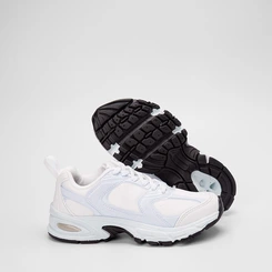 Tênis Esportivo Feminino Vertus Recortes Branco & Azul
