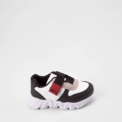 Tênis Casual Infantil Vertus Jogging Tira Contato Recortes Branco