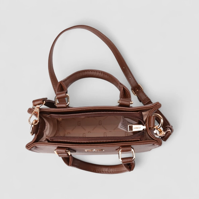 Bolsa Sacthel Gabriela Pequena Marrom