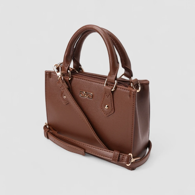 Bolsa Sacthel Gabriela Pequena Marrom
