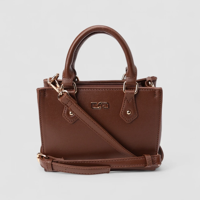 Bolsa Sacthel Gabriela Pequena Marrom