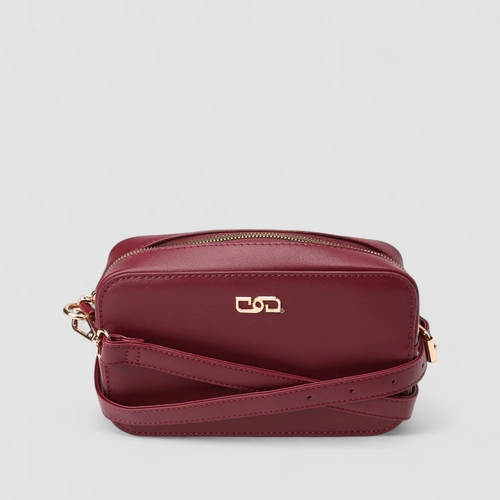 Bolsa Camera Bag Gabriela Pequena Transversal Vinho
