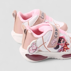Tênis Casual Bebê Menina Gabrielinha Com Led CowGirl Rosa
