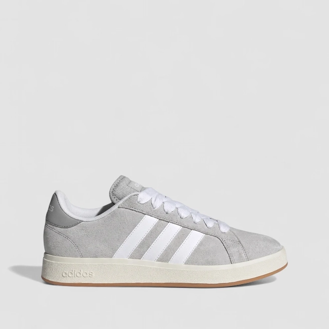 Tênis Casual Masculino Adidas Original Grand Court Base 00s Camurça Cinza