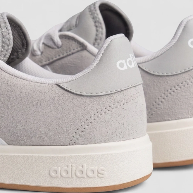 Tênis Casual Masculino Adidas Original Grand Court Base 00s Camurça Cinza